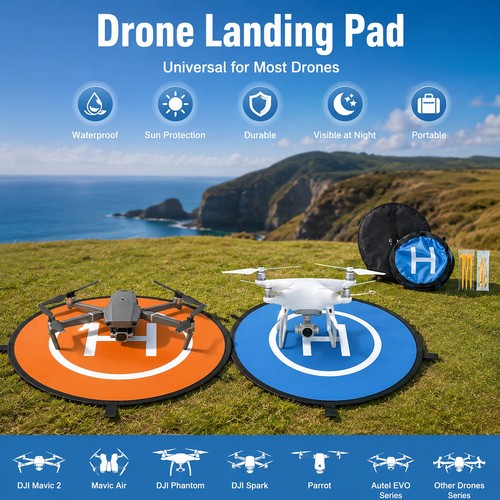 Drone landing pad - pad, helipad